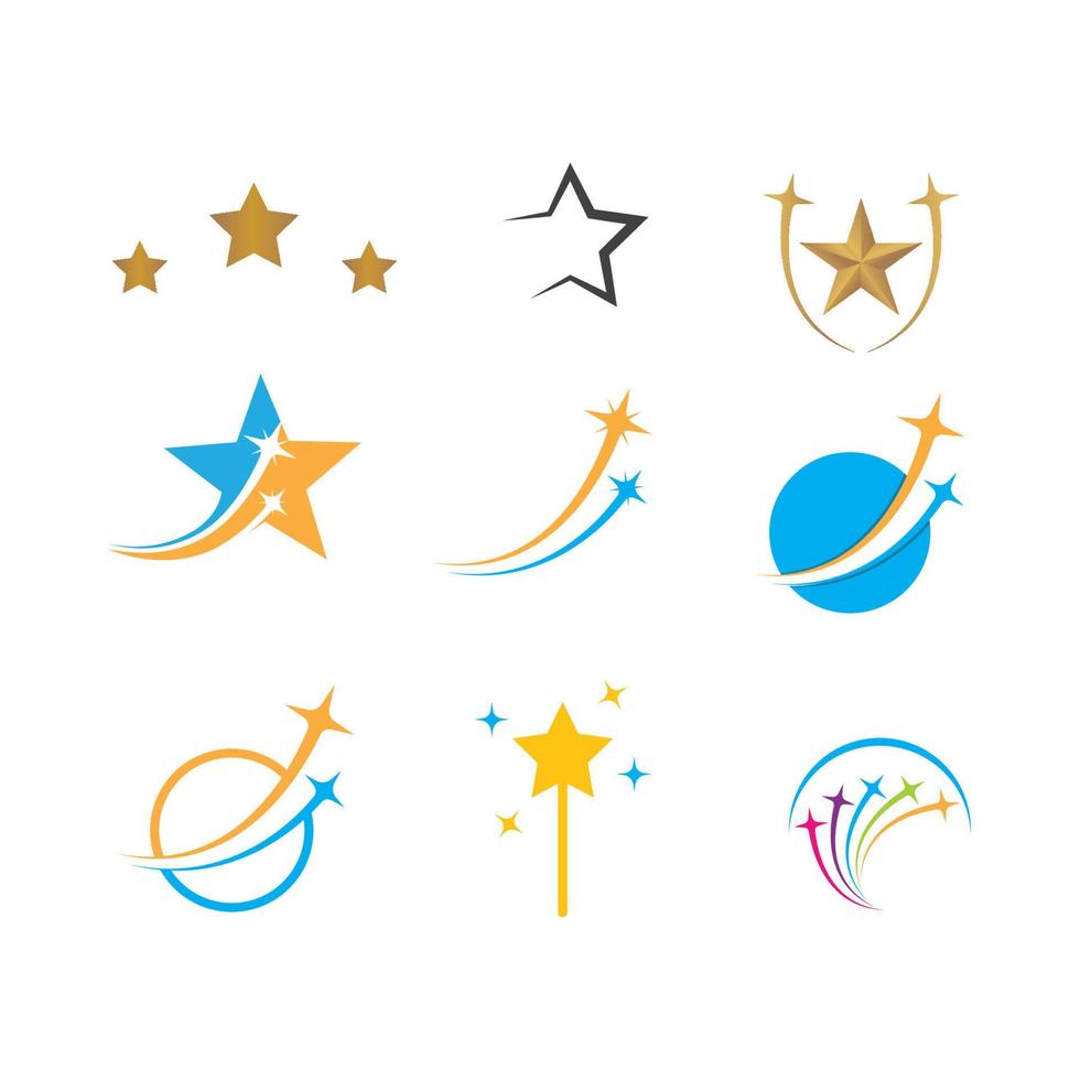 Star Logo Template vector icon illustration