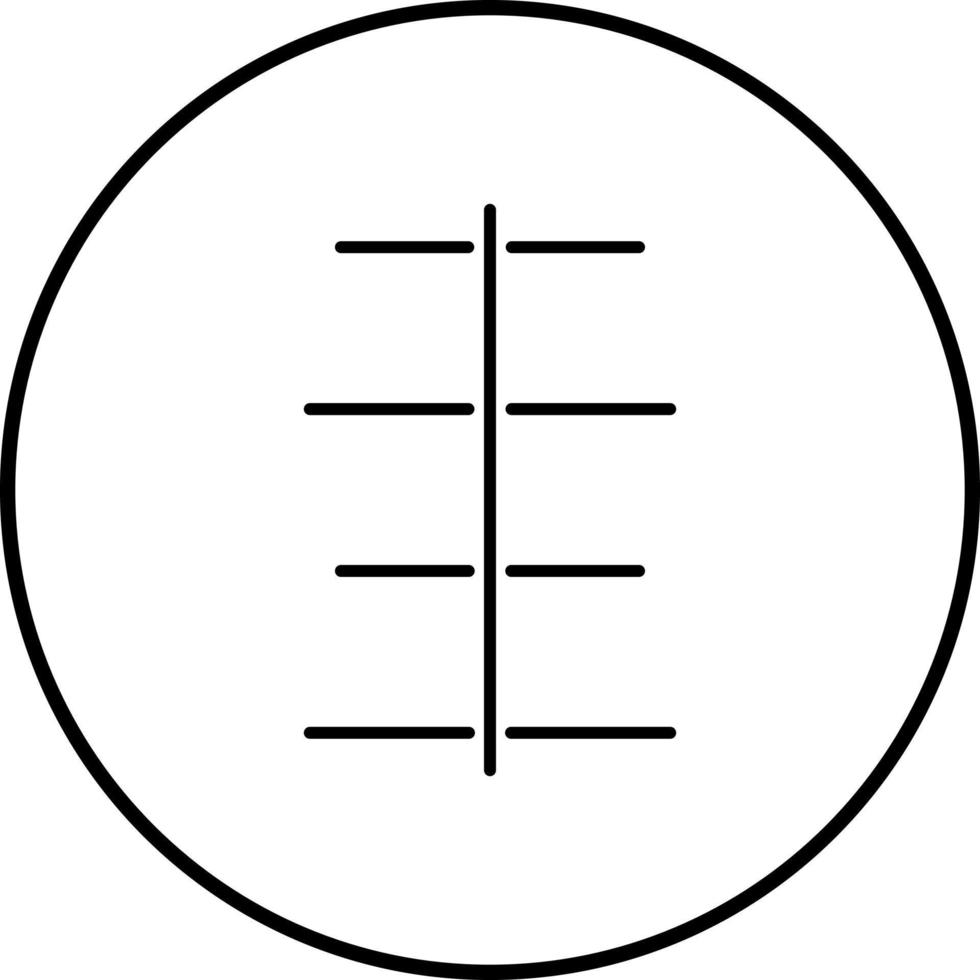 Unique Center Align Vector Icon