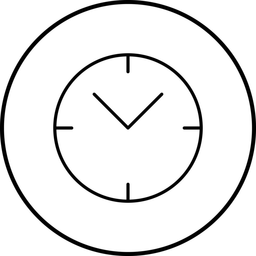 Unique Clock Vector Icon