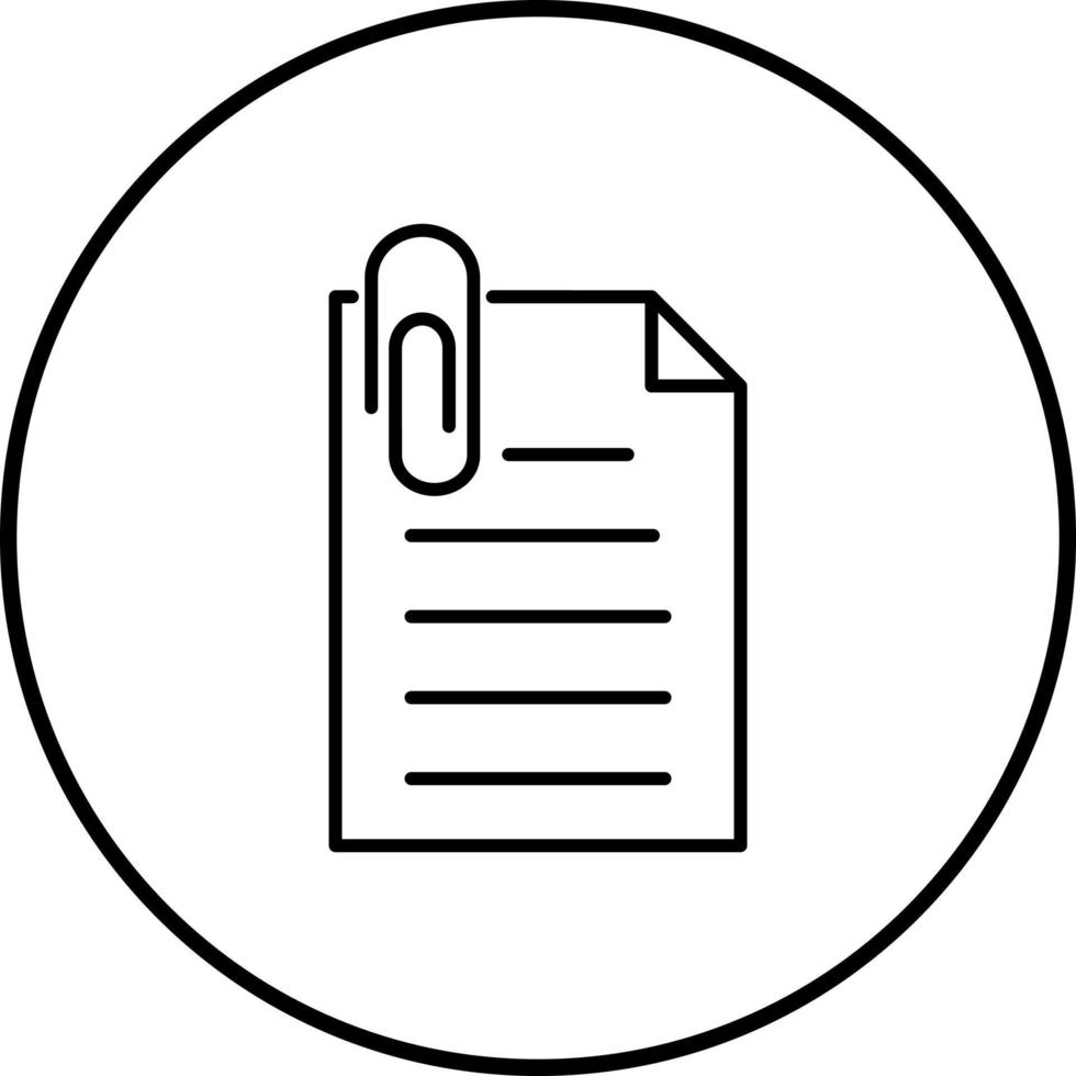 Unique Attachment Vector Icon