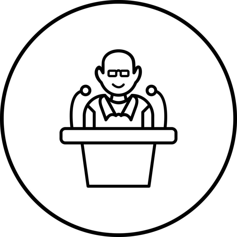 Unique Lecture Vector Icon