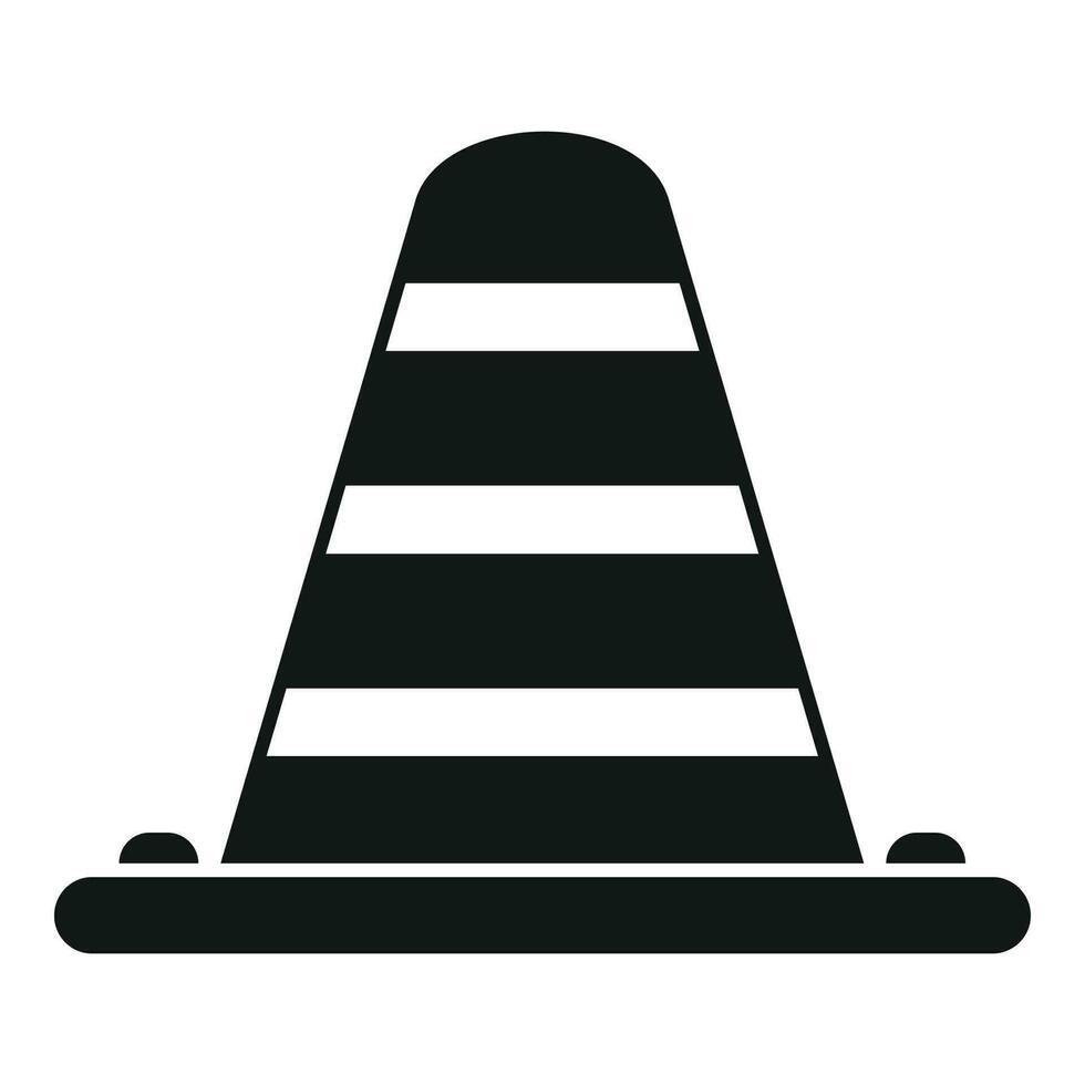 Road cone icon simple vector. Parking space vector