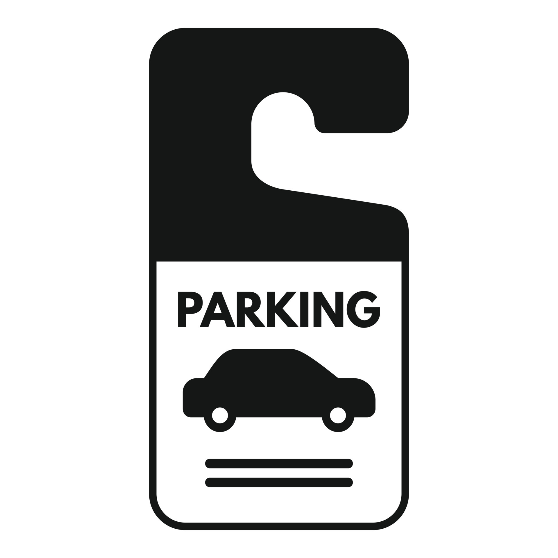 Parking tag icon simple vector. Space truck 20661624 Vector Art at Vecteezy