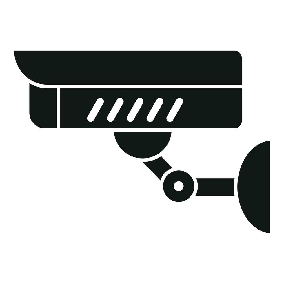 Security camera paid parking icon simple vector. Car garage vector