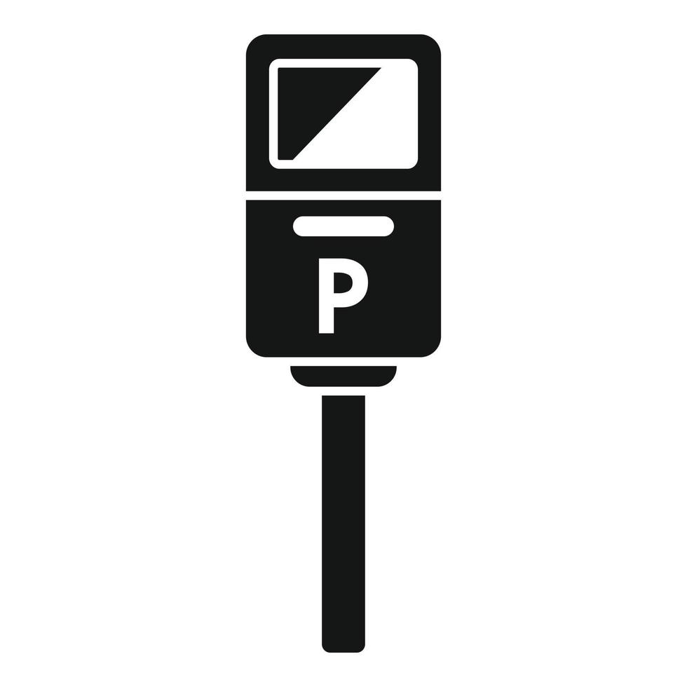 estacionamiento icono sencillo vector. espacio seguridad vector