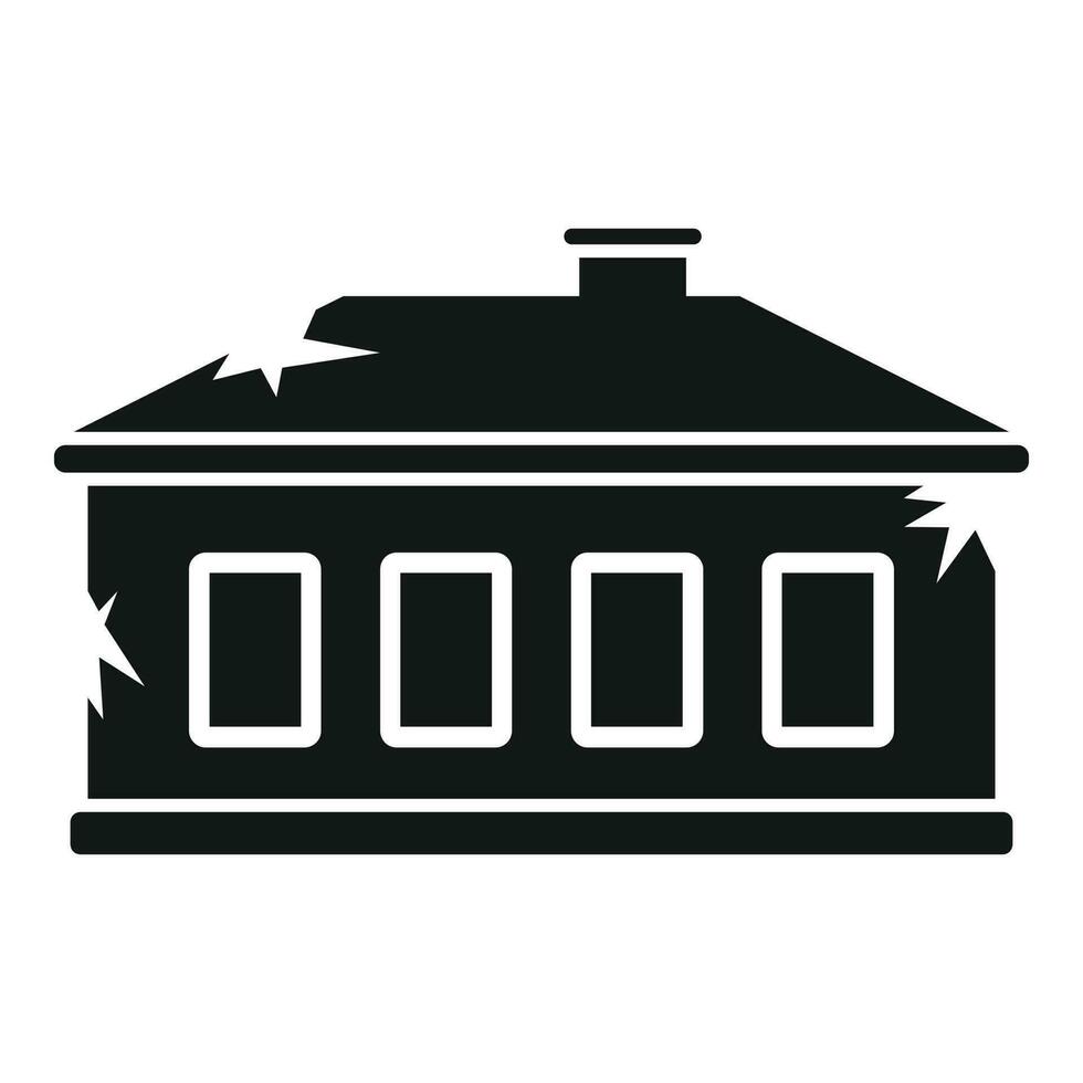 House icon simple vector. Creepy night vector