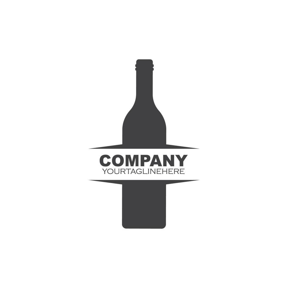 bottle icon logo vector