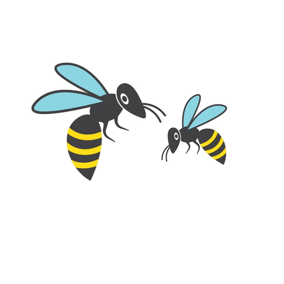 miel abeja vector icono ilustración