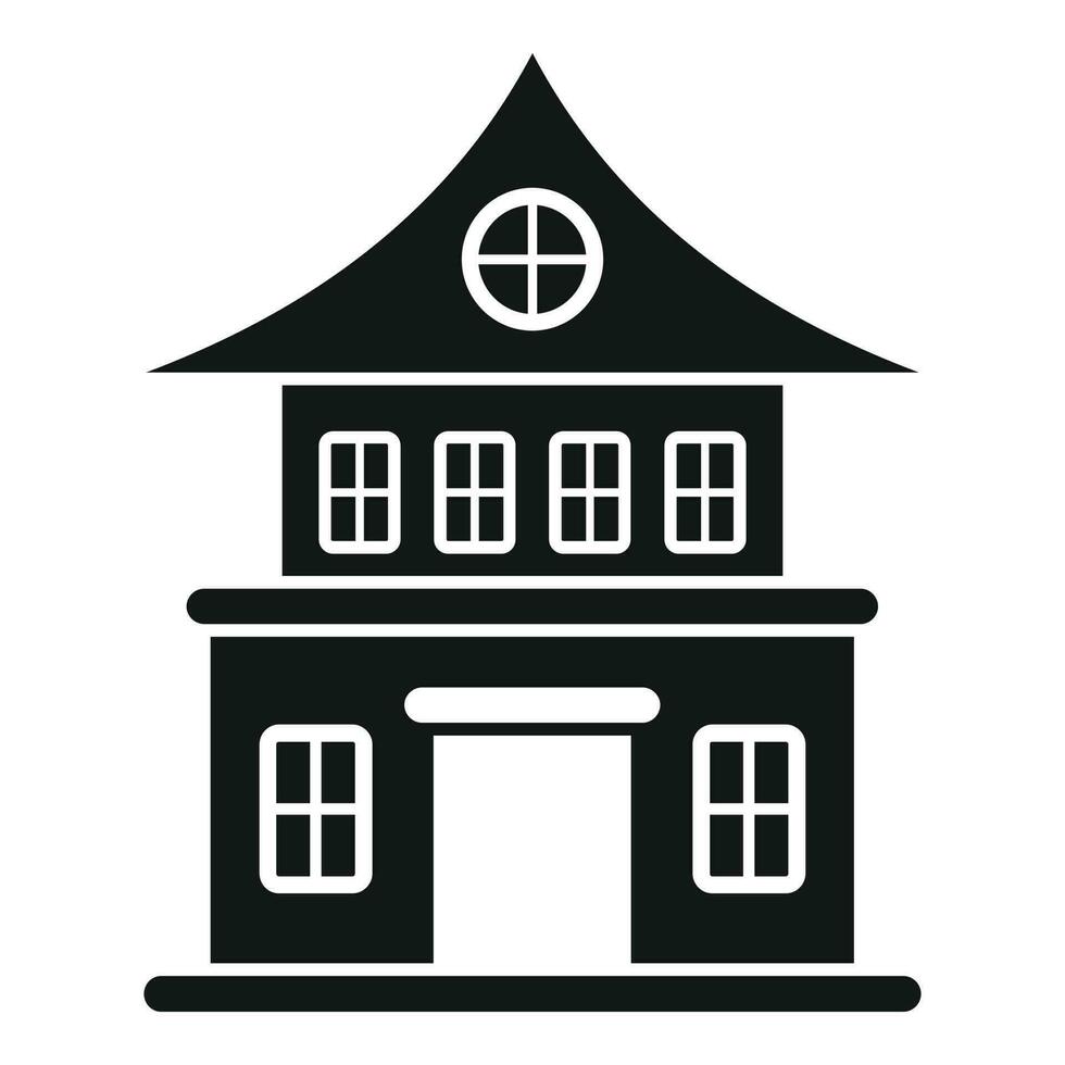 Mansion house icon simple vector. Creepy horror vector