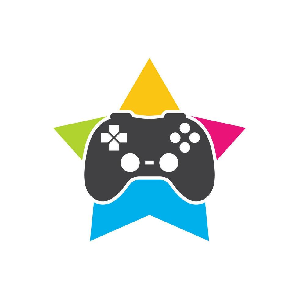 video game controller logo icon vector illustration