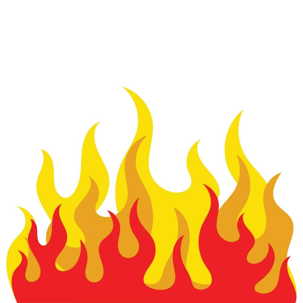 fuego, llama, logotipo, icono, vector, ilustración, diseño vector