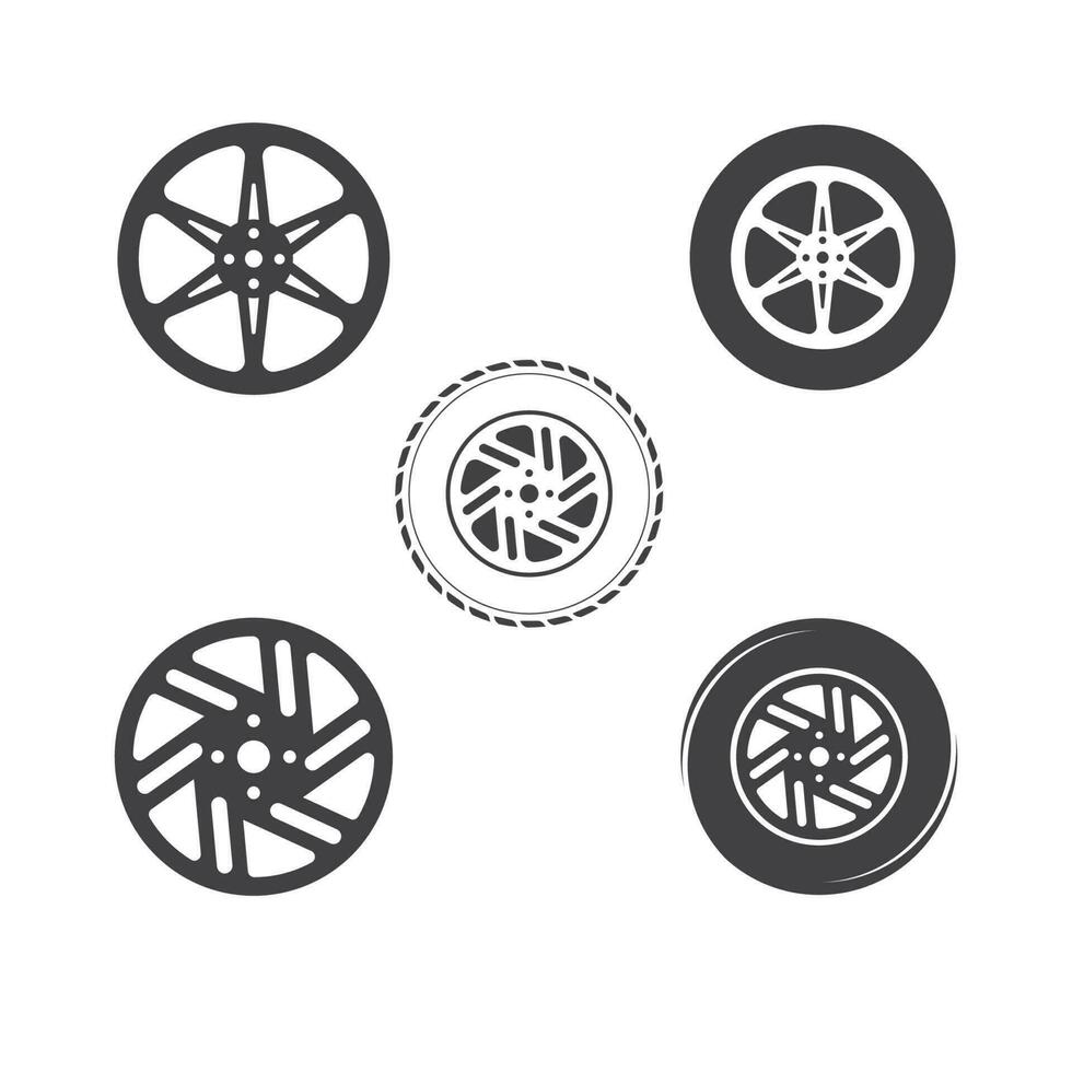 tire icon logo illustration vector template