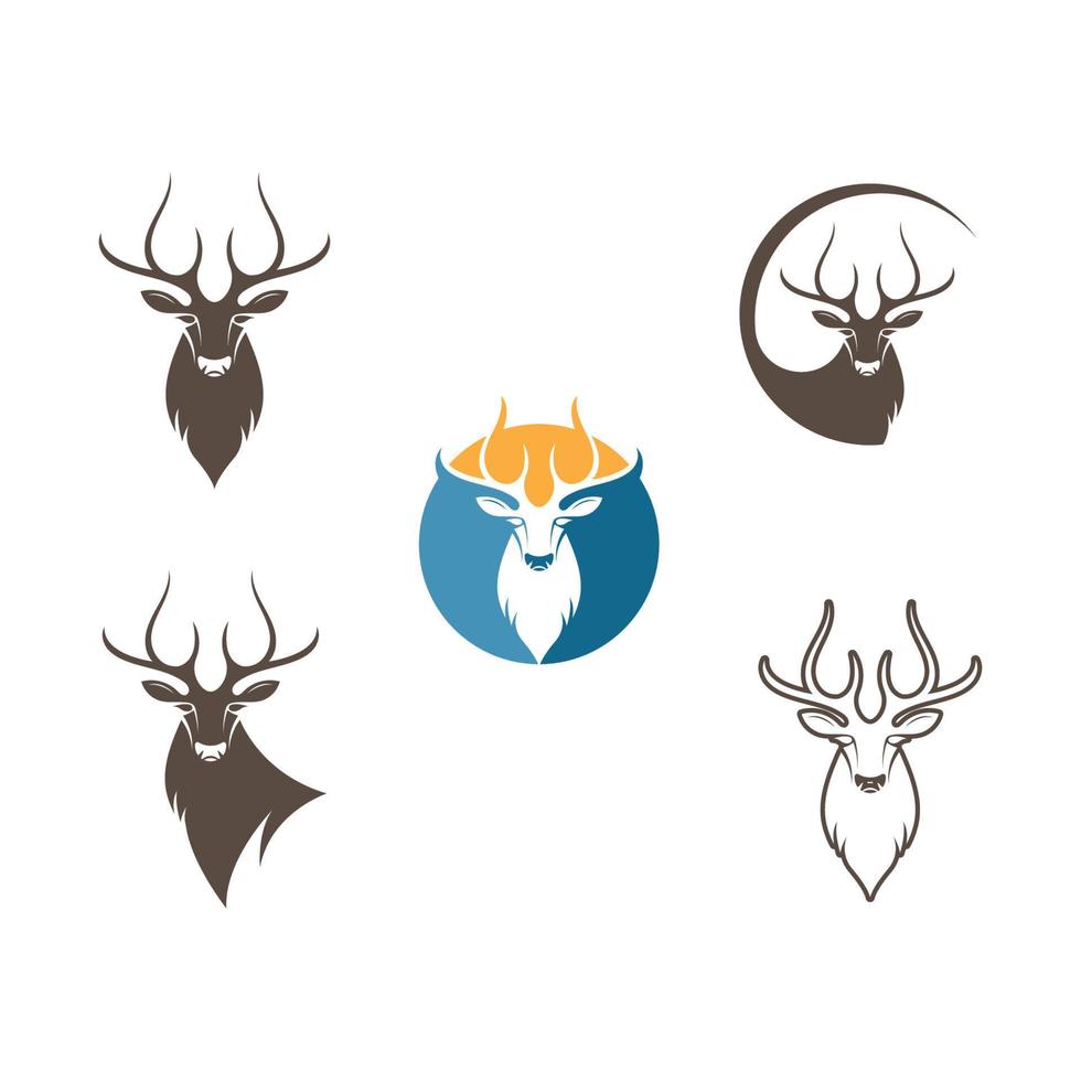 Deer ilustration logo vector