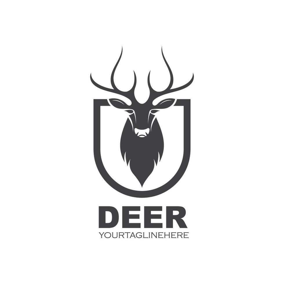 Deer ilustration logo vector