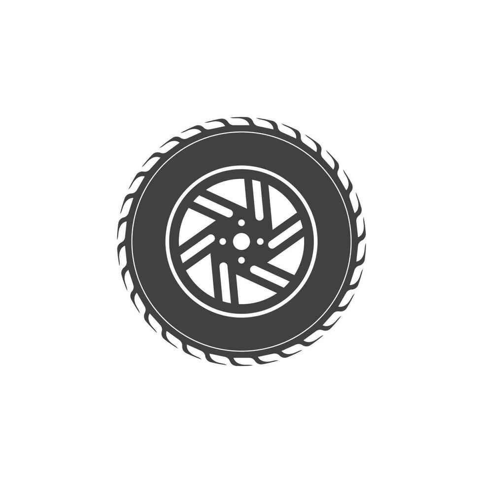 neumático icono logo ilustración vector modelo