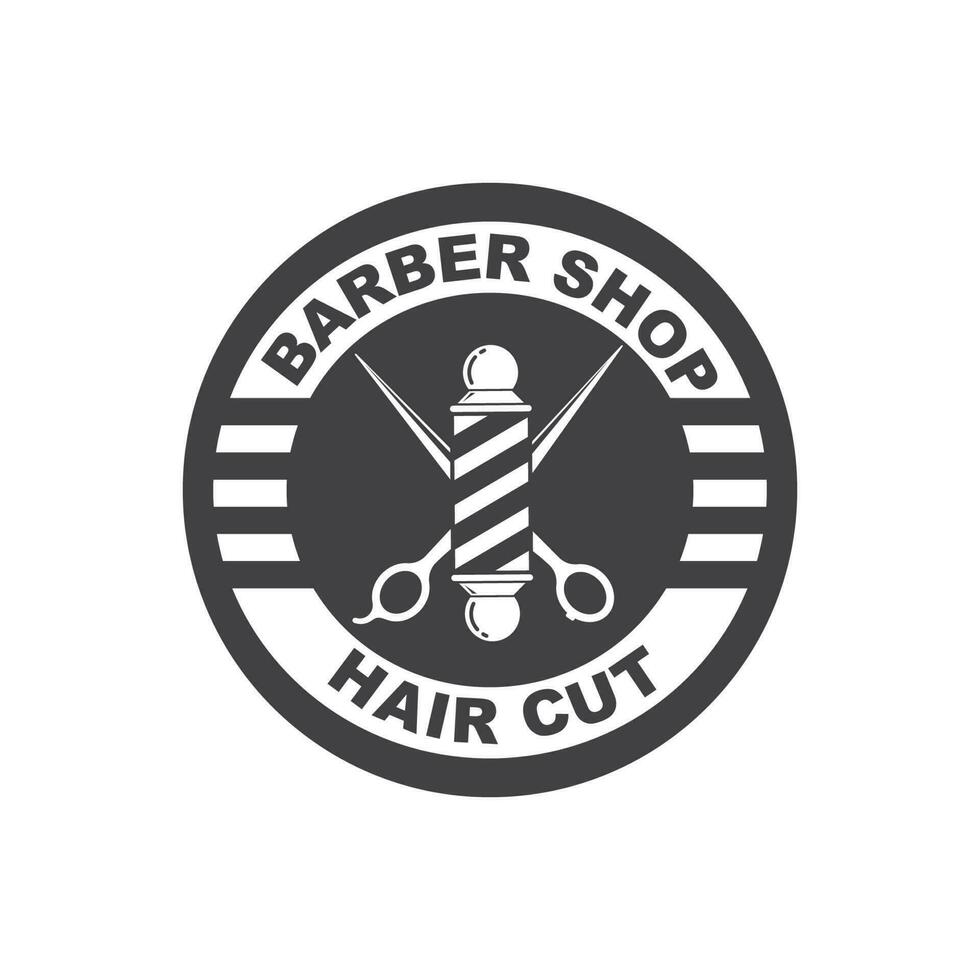 barber shop icon logo vector icon