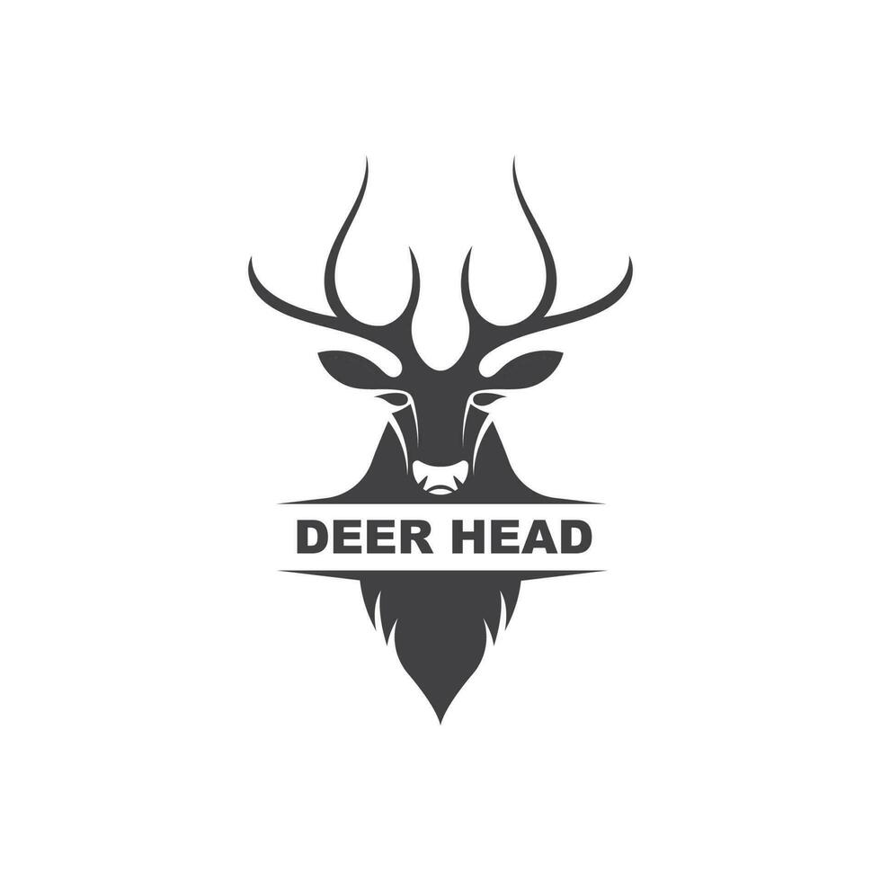 Deer ilustration logo vector