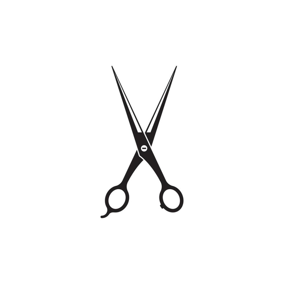 scissor icon logo vector illustration