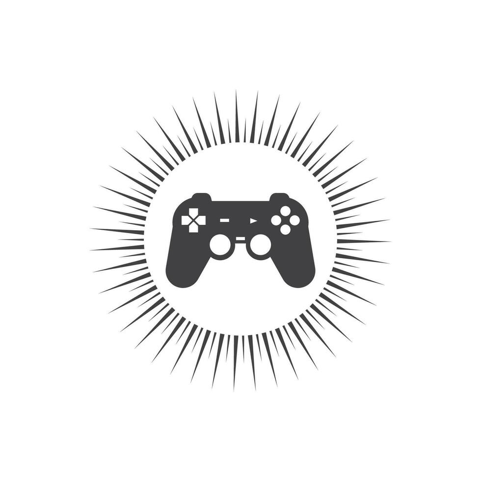 vídeo juego controlador logo icono vector ilustración