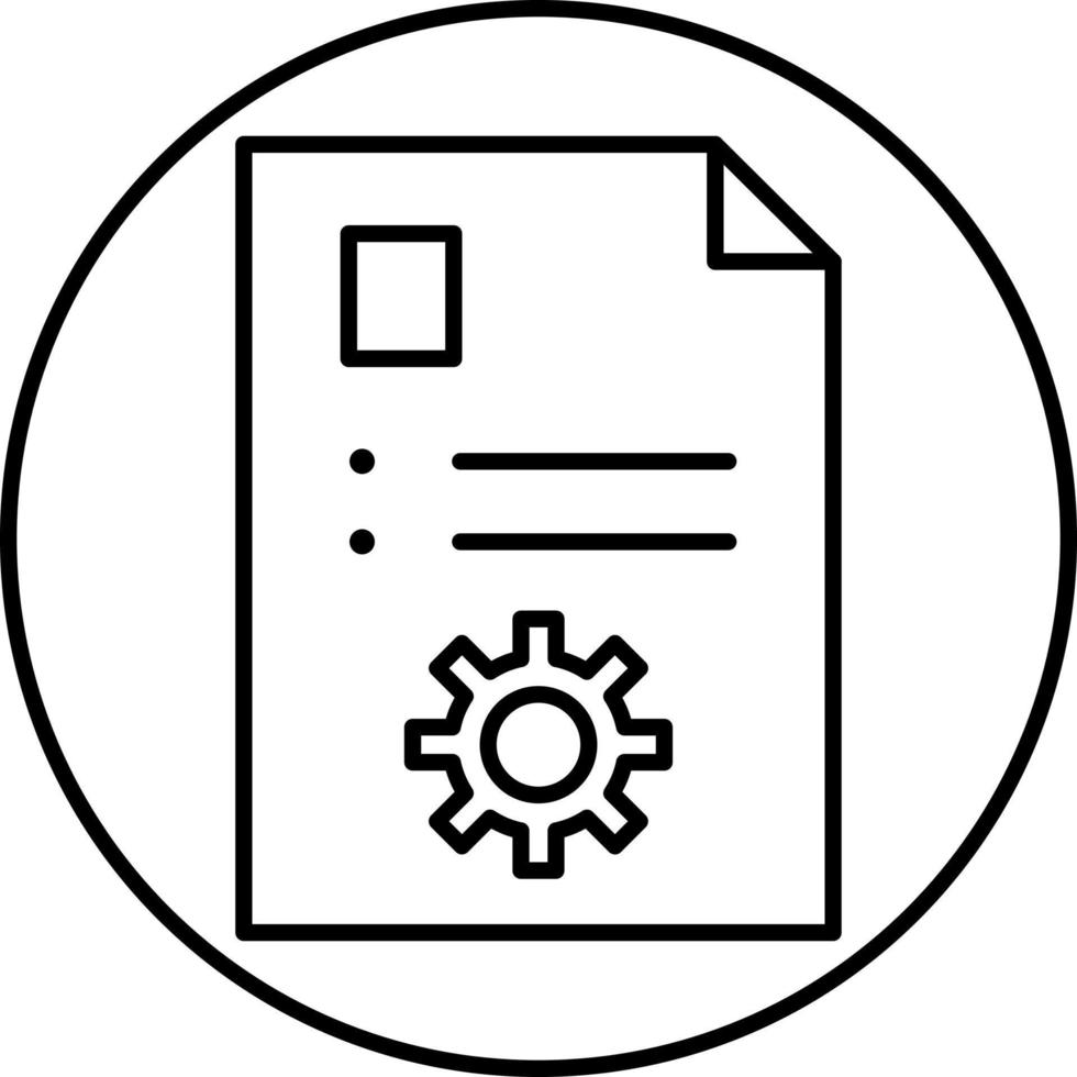 Unique Content Management Vector Icon