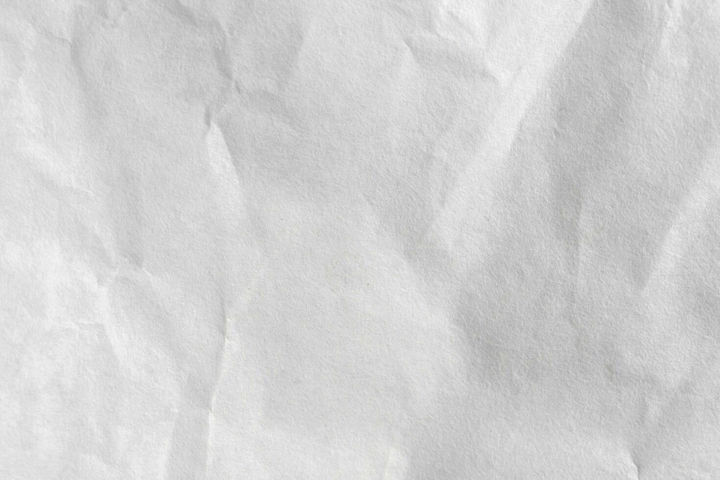 close up crumpled white paper texture and background photo