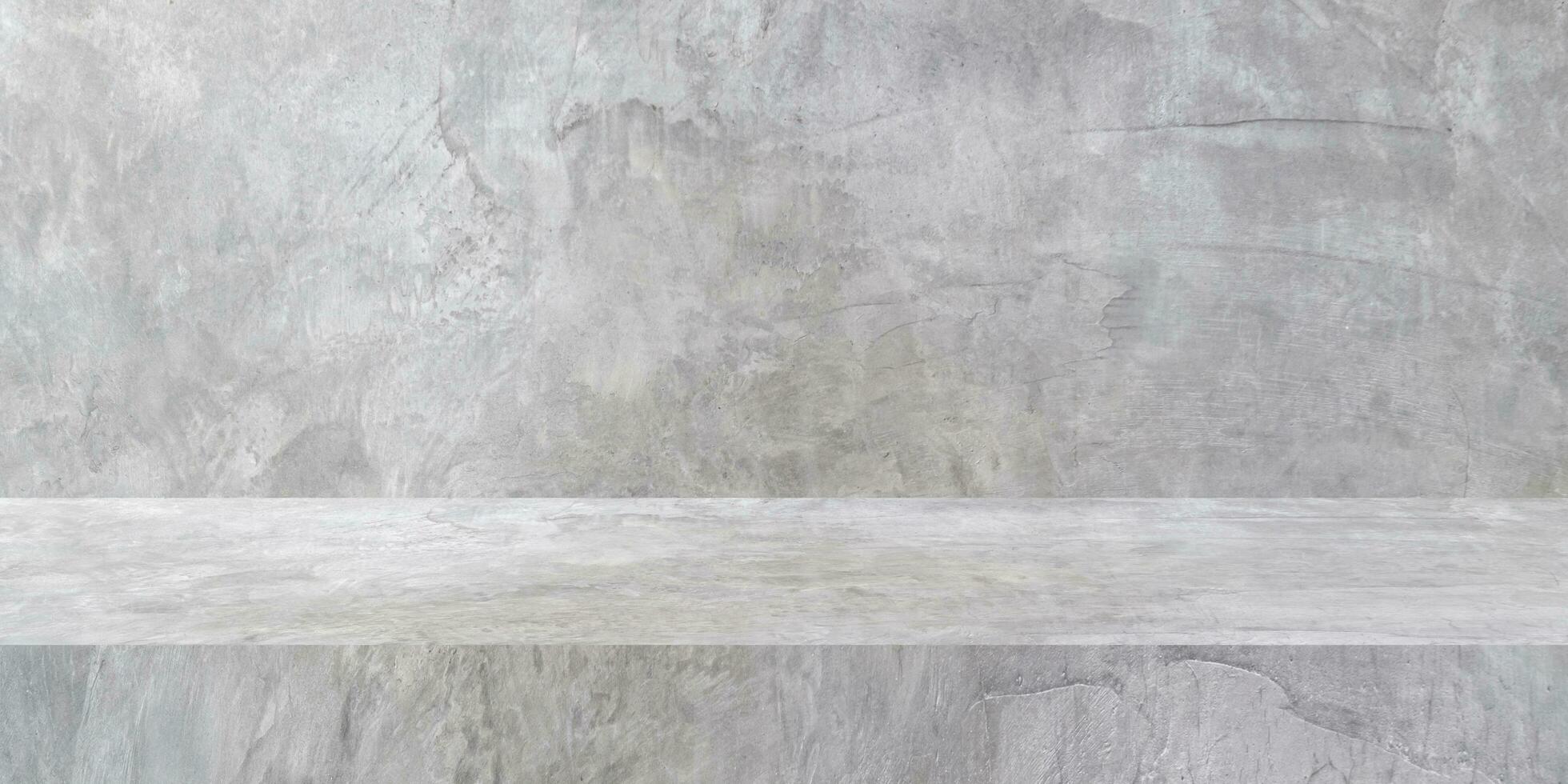concrete texture table product display background with copy space. photo