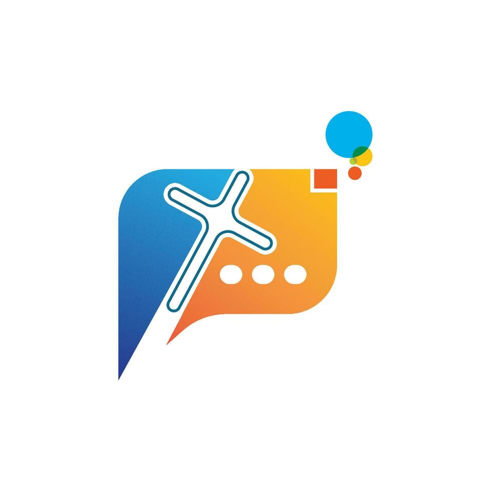 cross chat icon vector illustration