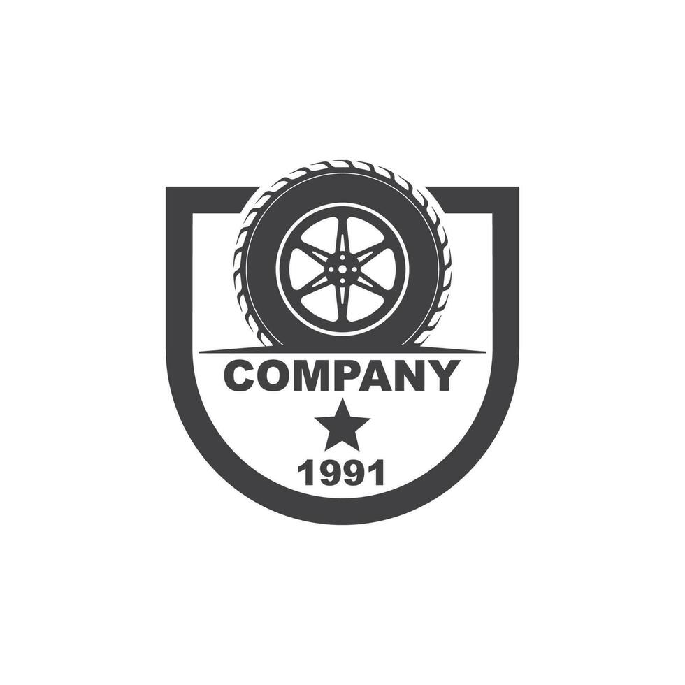 tire icon logo illustration vector template