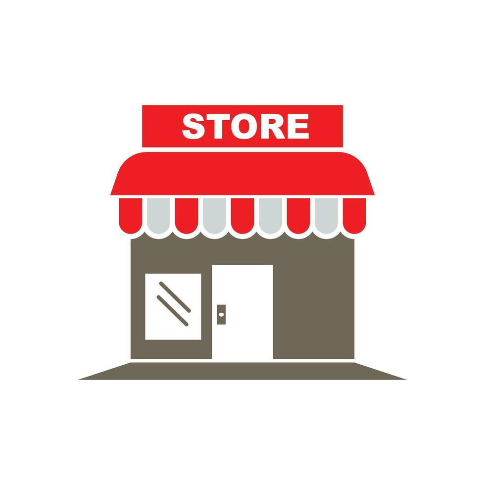 store icon logo vector illustration