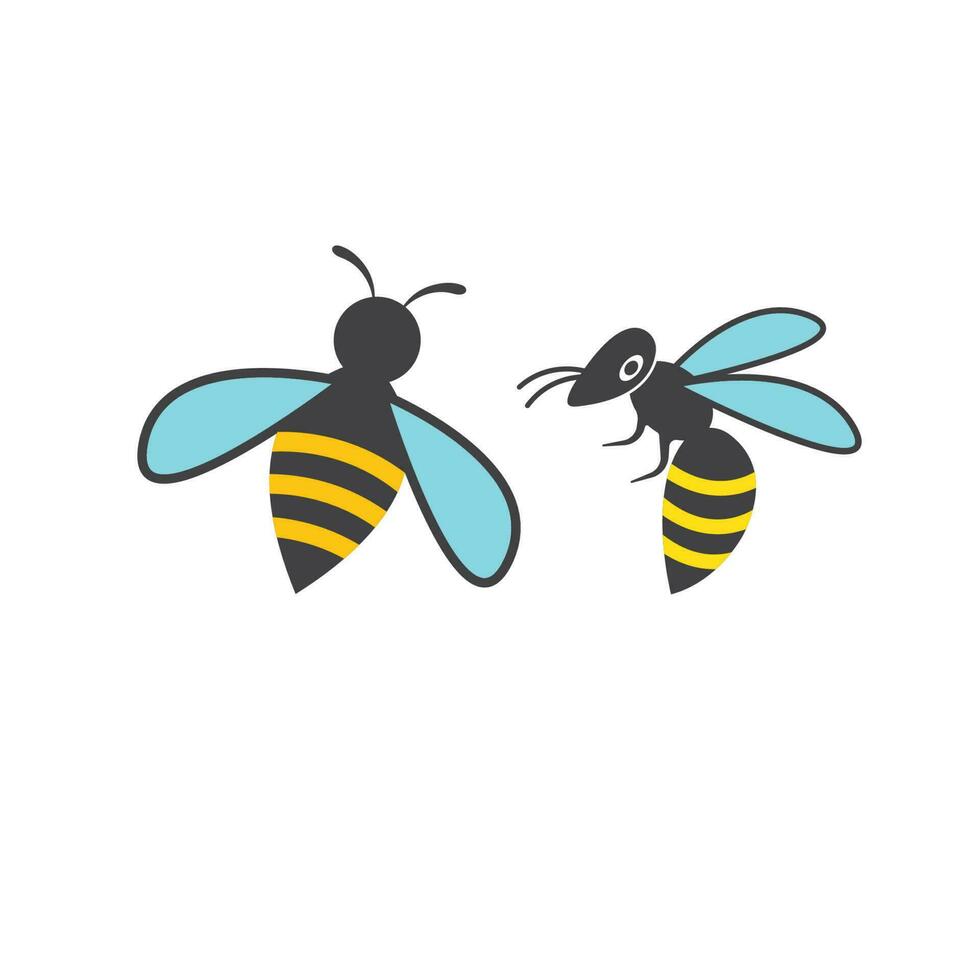 honey Bee vector icon illustration