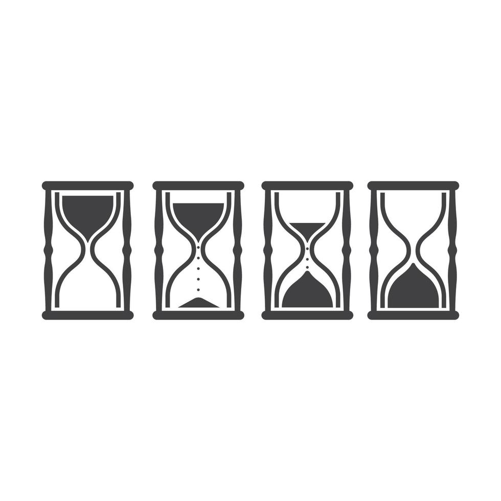 Icono de reloj de arena, diseño de ilustraciones vectoriales vector