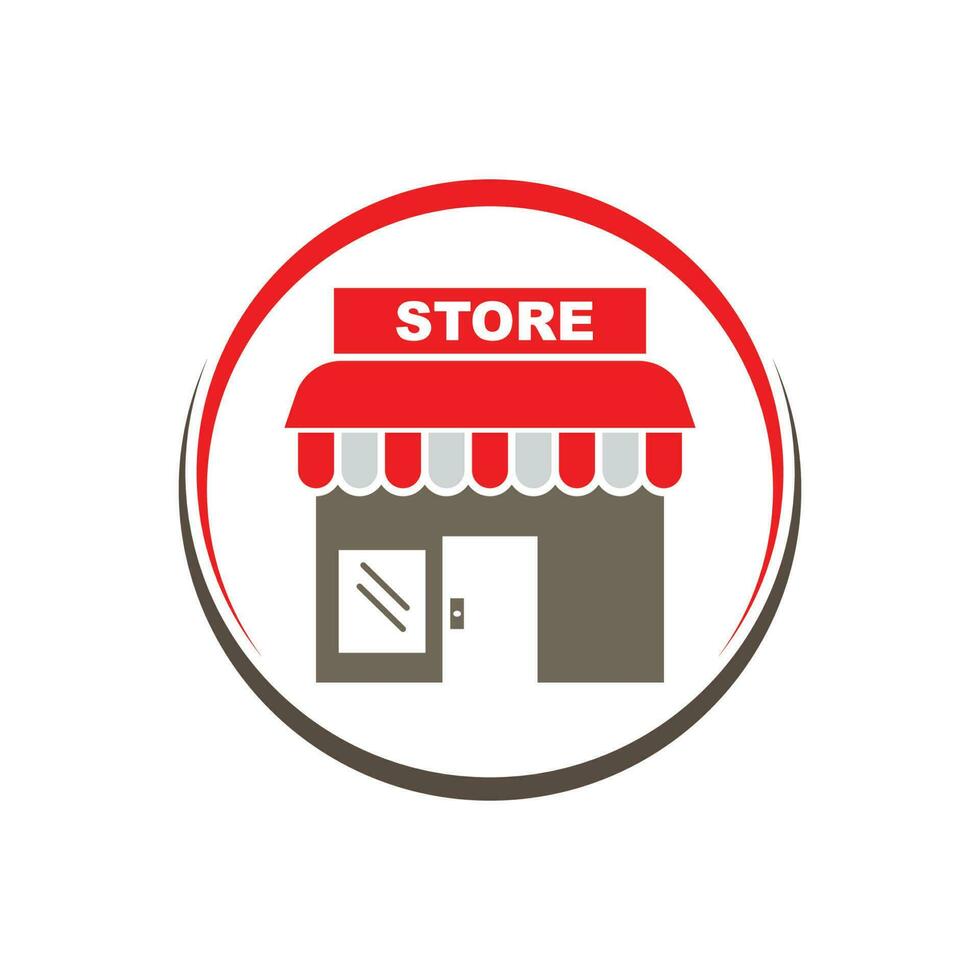 Tienda icono logo vector ilustración