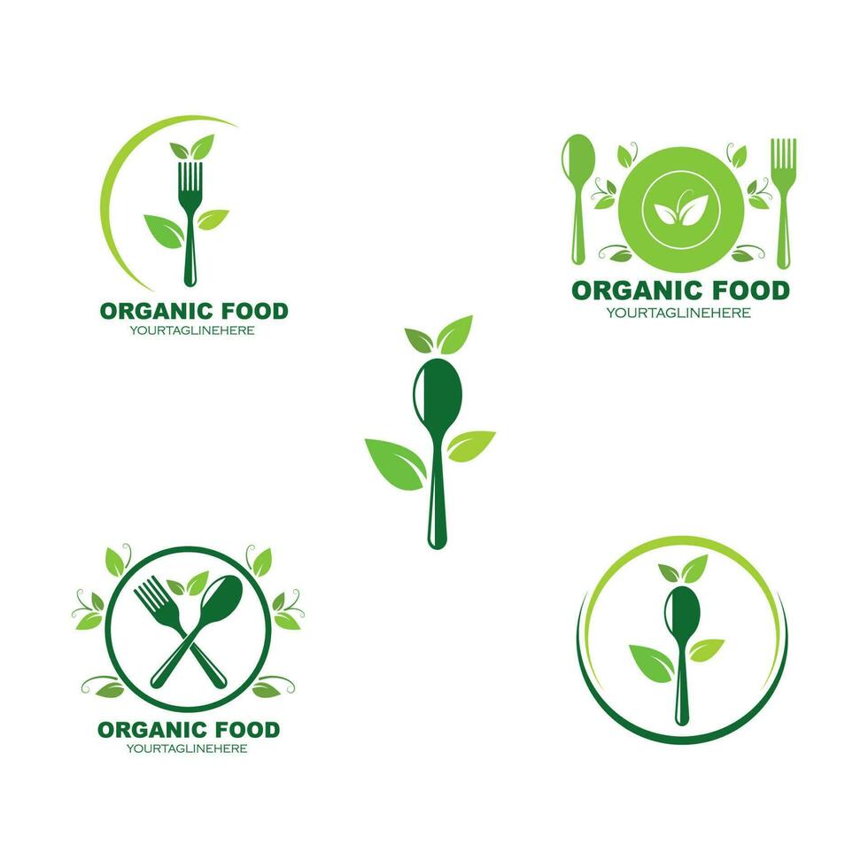 vegetarian icon logo vector illustration