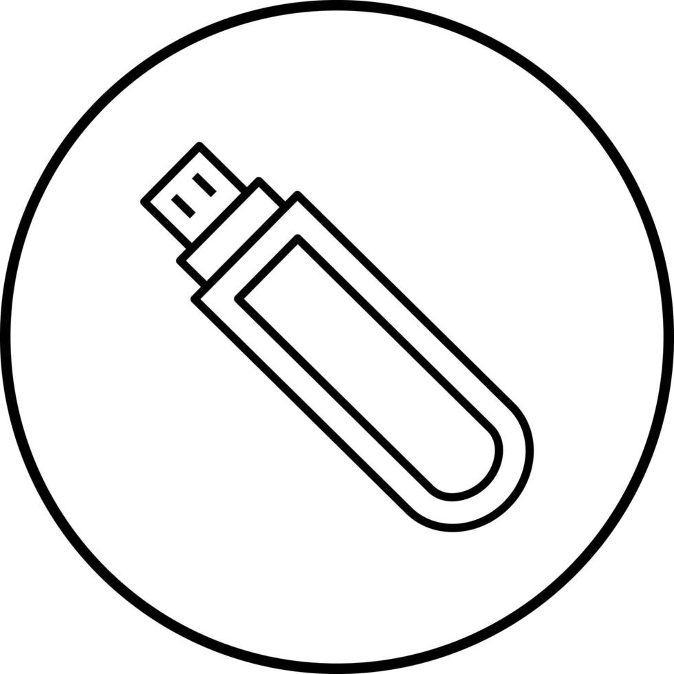 Unique USB Drive Vector Icon