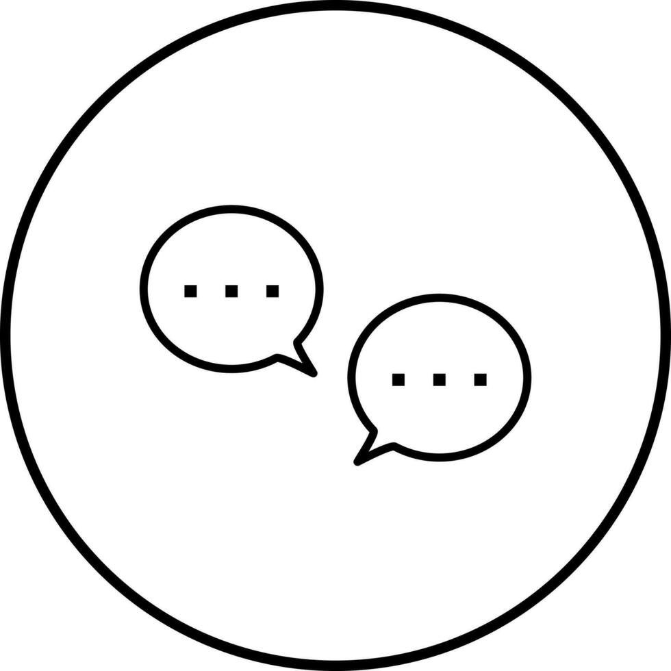 Unique Conversation Bubbles Vector Icon