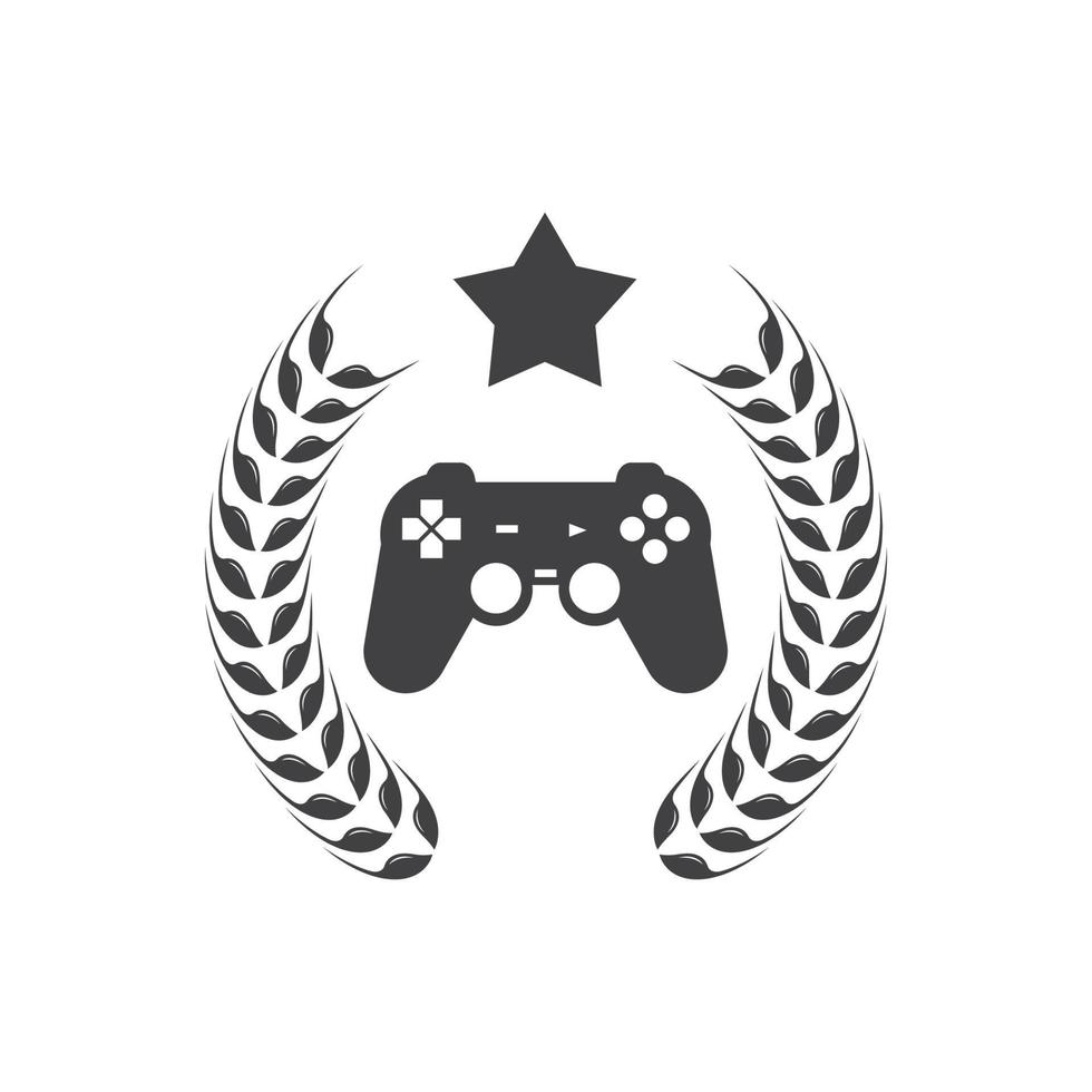 video game controller logo icon vector illustration