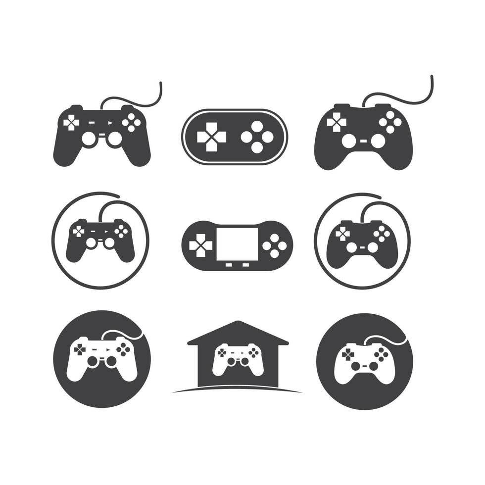 video game controller logo icon vector illustration