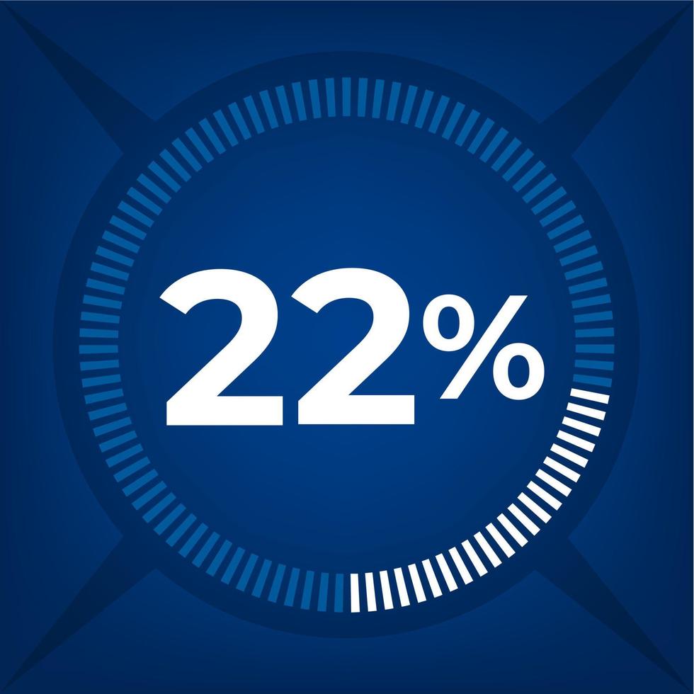 22-percent-count-on-dark-blue-background-20662693-vector-art-at-vecteezy