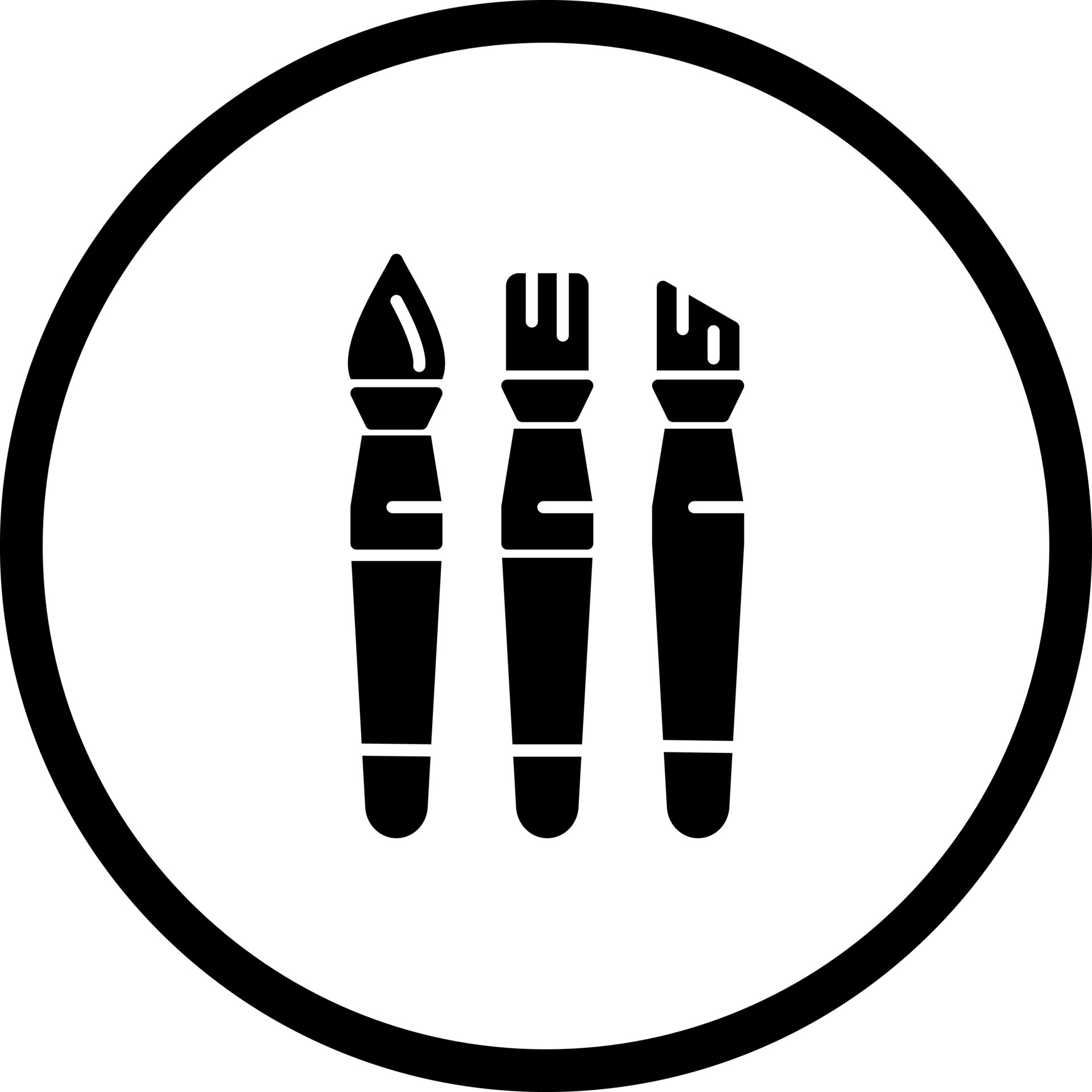 Brushes Vector Icon 20662740 Vector Art at Vecteezy