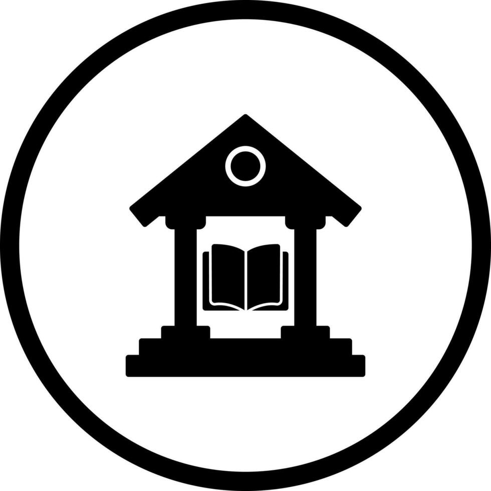 icono de vector de biblioteca