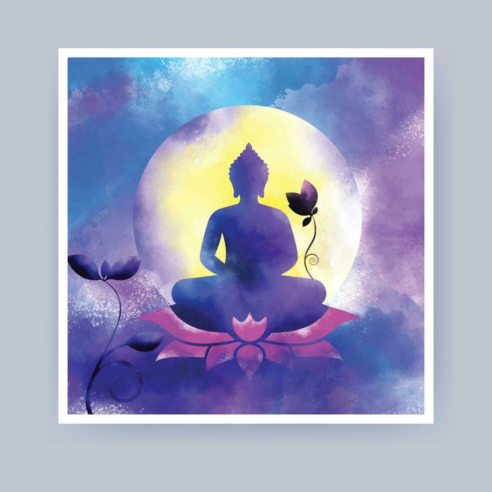 Vesak Day Vector Illustration concept