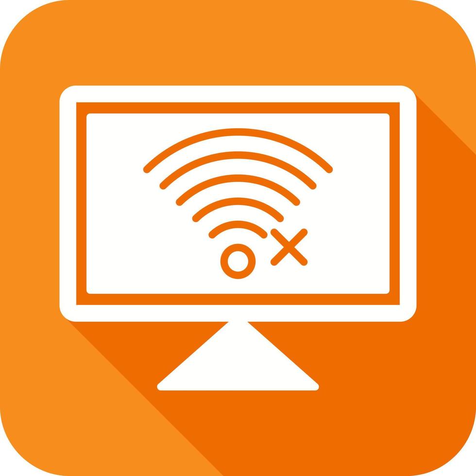Disconnected Network Glyph Icon vector