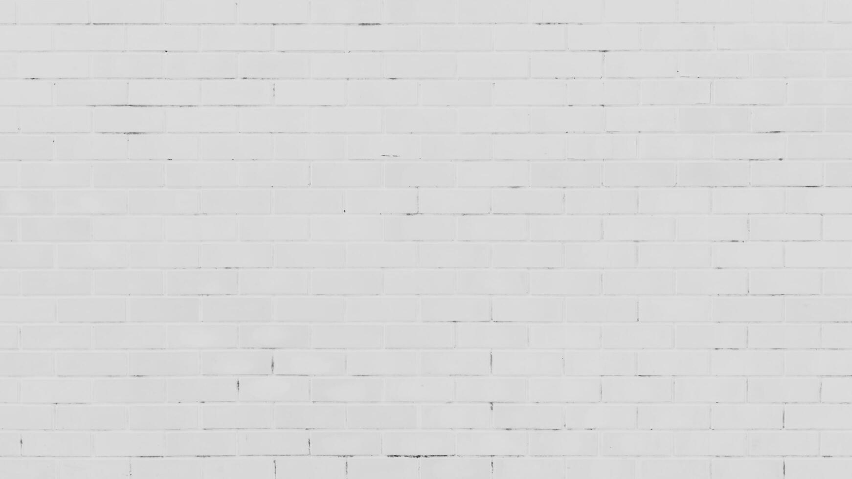 white brick wall texture and background with copy space photo