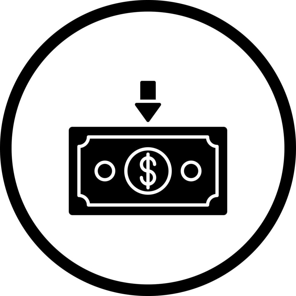 Money Down Vector Icon