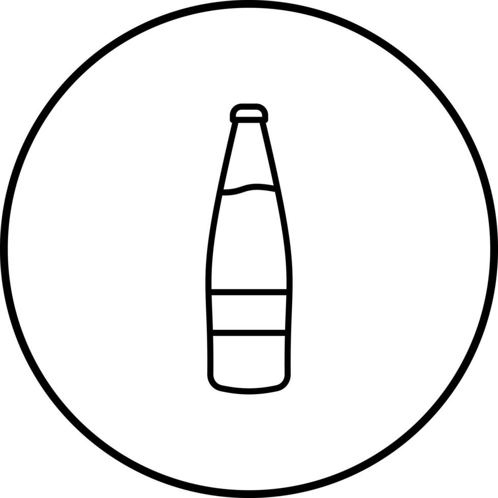 icono de vector de botella de cerveza