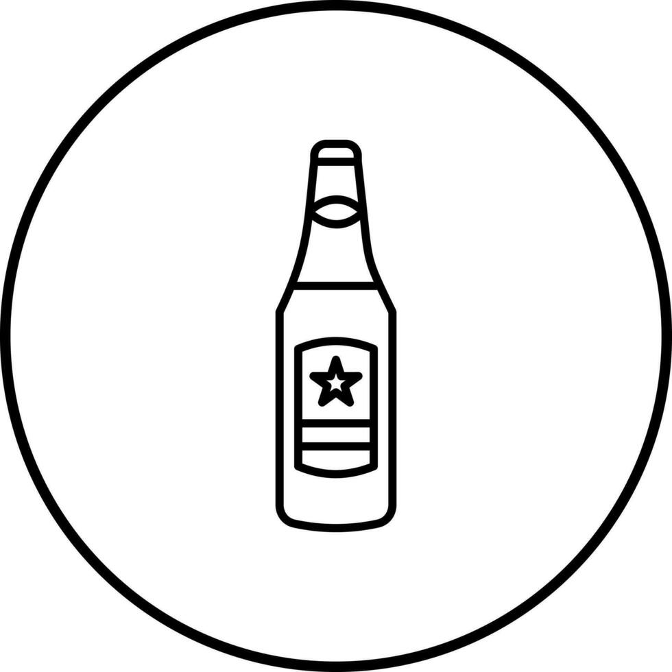 icono de vector de botella de cerveza