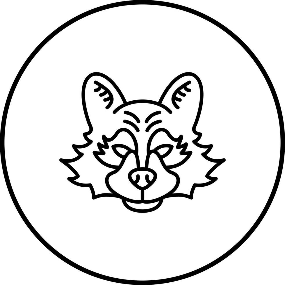 Raccoon Vector Icon