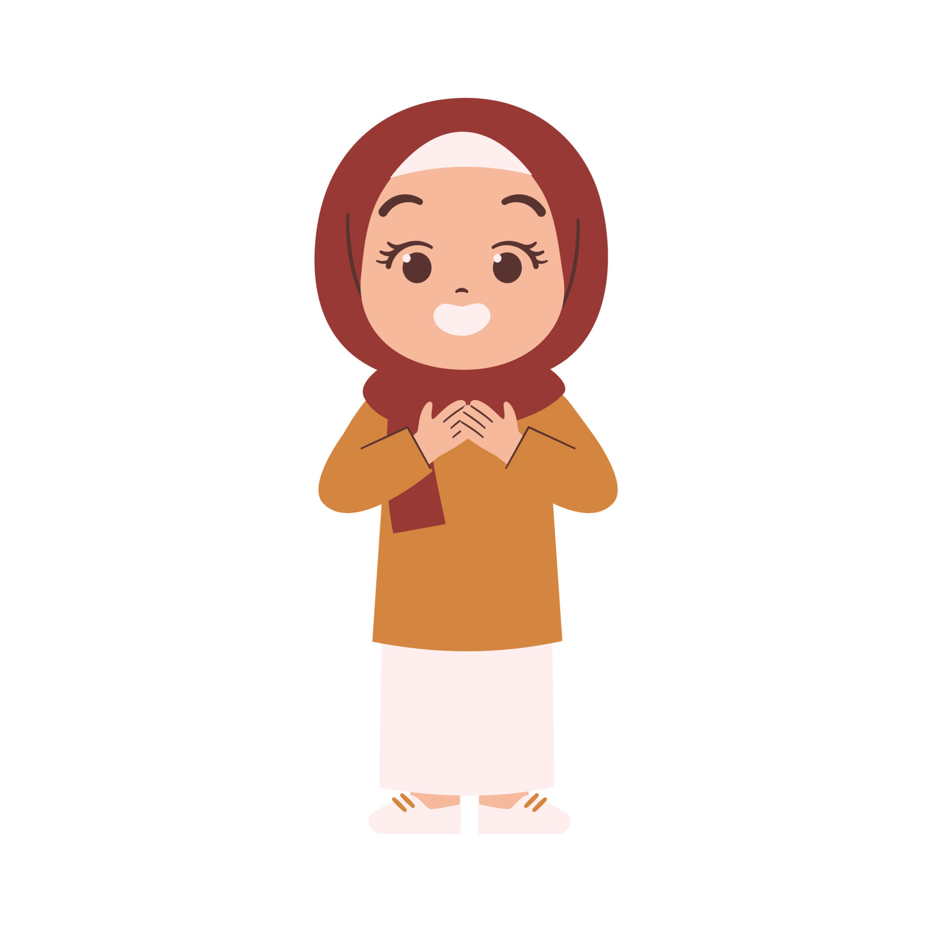 Muslim Woman illustration 20664421 Vector Art at Vecteezy