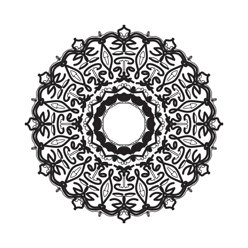 Hand drawn mandala. decoration in ethnic oriental  doodle ornament. vector