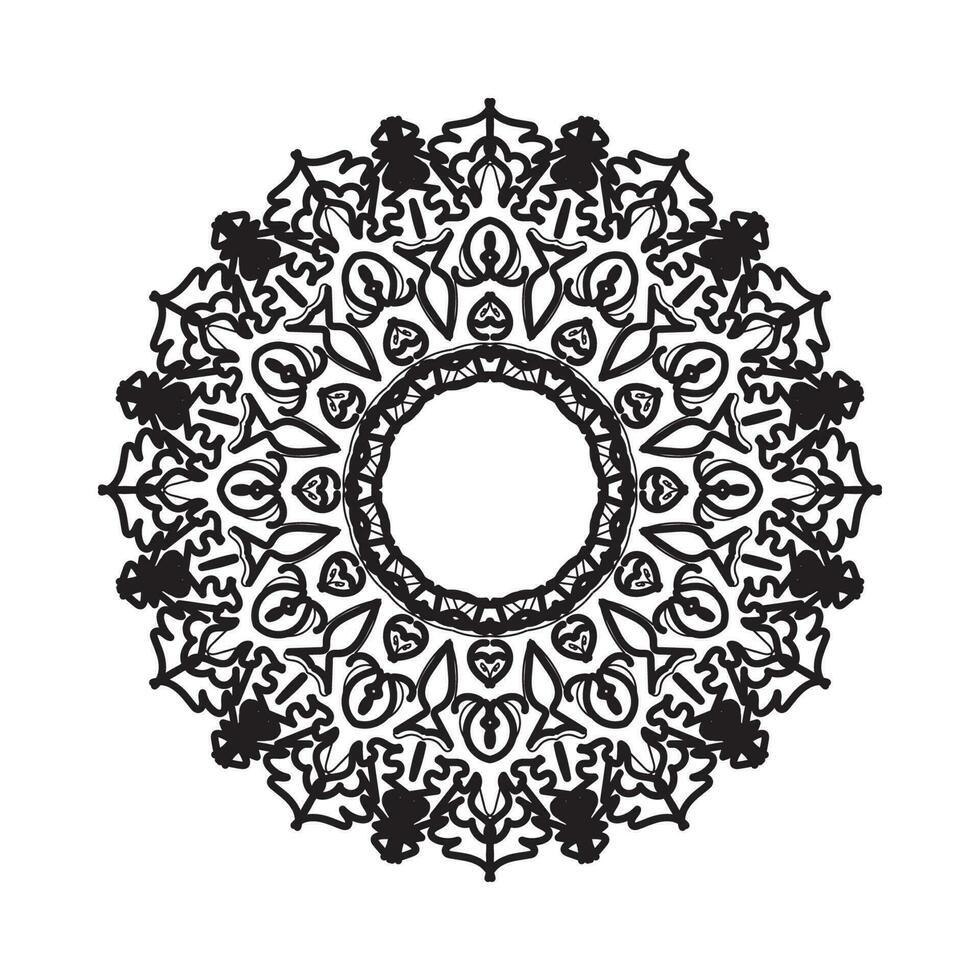 Hand drawn mandala. decoration in ethnic oriental  doodle ornament. vector
